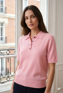Soft-Jersey Polo in Rosa