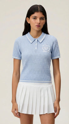 Polo-Shirt in Himmelblau