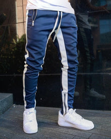 Mateo - Jogginghose mit seitlichen Streifen in Blau