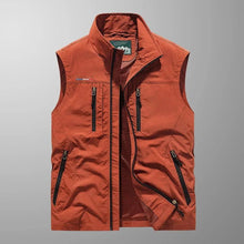 Harry | Atmungsaktive Multi-Taschen Cargo-Weste in Rot