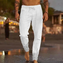 Marcel – Bequeme Damenhosen aus Leinen in Weiß