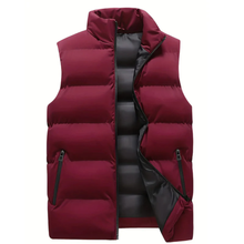 Quentin | Herren Moderne Winter weste in Rot