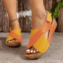Rania | Moderne Damen Sandalen Sommer bequem leicht Komfort in Orange