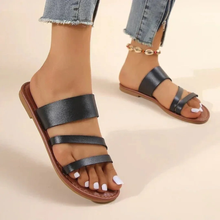 Reese | Damen Flache Sandalen Sommer in Schwarz