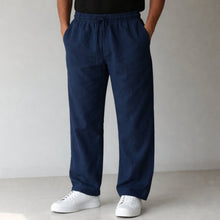 Renzon™ - Leinenhose in Marineblau