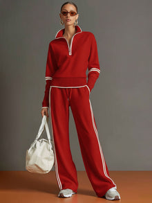 Emma | Retro-Sportset im Komfort-Stil in Rot
