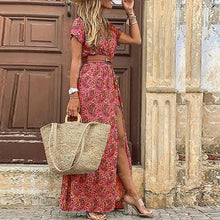 Celeste | Luftiges & Stilvolles Boho-Maxikleid in Dunkelrot
