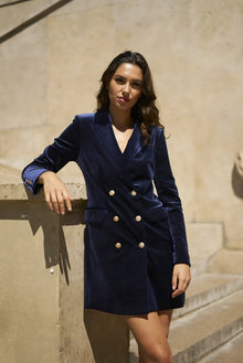 Blazer-Kleid in Marineblau