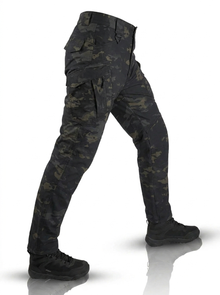 Fabian | Robuste Herren-Hose für Werk und Freizeit in Schwarz und Grau Military Style