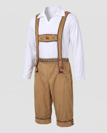 Theo | Rustikale Herren Lederhose zum Oktoberfest in Braun