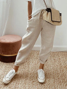 Agatha | Casual & Elegante Hose in Beige