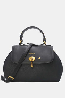 Handtasche mit 4 Innenfächern in Schwarz