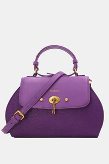 Handtasche mit 4 Innenfächern in Lila
