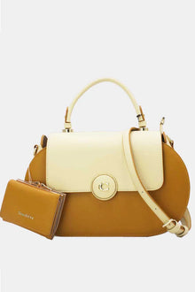 Elegante Handtasche inklusive passender Geldbörse in Gelb