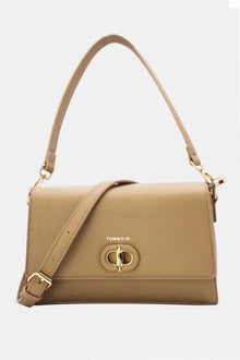 Kompakte Design-Umhängetasche in Beige