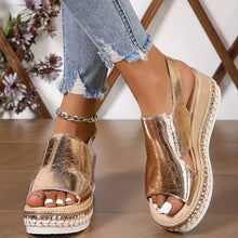 Maren – Stilvolle Plateau-Sandalen für Damen in Gold