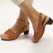 Laura– Orthopädische Absatzsandalen Damen in Braun