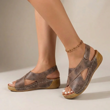 Saskia | Damen Moderne Sandalen mit Absatz in Braun