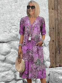 Skyler™ - Ocean Breeze Sommerkleid in Lavendel Lila