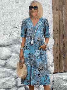 Skyler™ - Ocean Breeze Sommerkleid in Ozeanblau