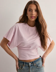 Victoria | Weites Ärmel Icon T-Shirt in Rosa