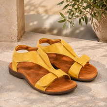 Sommer Sandalen für Damen | Verstellbare Riemen in Gelb