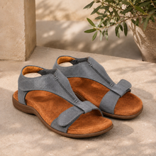 Sommer Sandalen für Damen | Verstellbare Riemen in Grau