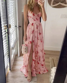 Sonja | Midikleid mit Blumenmuster in Rosa