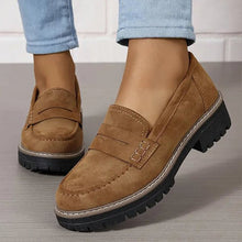 Valeria | Bequeme klobige Slipper für Frauen mit Plattform in Braun