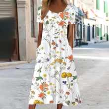 Ndatipo - Luftiges Kleid Mit Zartem Blumenmuster in Weiß