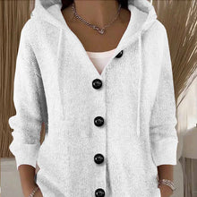 Kumari - Langärmelige Strickjacke Mit Knöpfen in Weiß