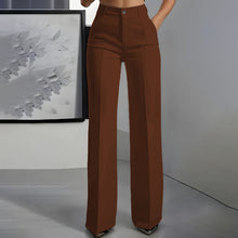 Meldy™ - Damen-Anzughose mit Hoher Taille in Braun