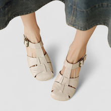 Laura | Stabile Orthopädische Mary Jane Schuhe in Beige