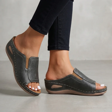 Tatiana | Damen Stilvolle Sandalen Slip-On Komfort in Anthrazit