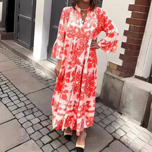 Tessa | Damen Sommerkleid Modern Boho Maxi in Rot