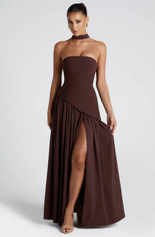 Tessa | Maxi-Kleid in Braun