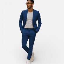 Herren Anzug mit schmaler Passform in Blau