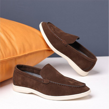 Old Money Wildleder-Slipper für Herren in Braun