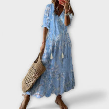 Savannah | Elegantes Maxikleid in Hellblau