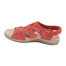 Mila – Lässige Sandalen für Damen mit Klettverschluss in Rot