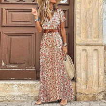 Karin - Elegantes Kleid im Ibiza-Stil - Inklusive Gürtel in Weiß