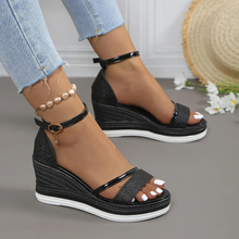 Vera | Elegante Damen Sandalen mit Absatz in Schwarz