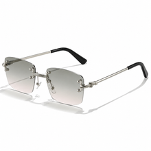 Victor | Herren Moderne Sonnenbrille Aviator Gold Metall in Grau
