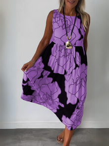 Lena | Vielseitiges Blüten-Sommerkleid in Lila