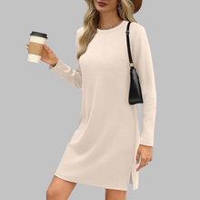 Pauline | Vielseitiges Minikleid für den Herbst in Beige