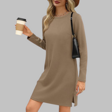 Pauline | Vielseitiges Minikleid für den Herbst in Khaki