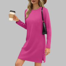 Pauline | Vielseitiges Minikleid für den Herbst in Rosarot
