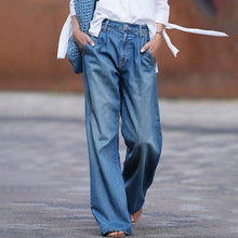 Nele | Vintage Weite Jeans Jeans in Blau