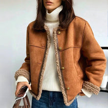 Ella | Warme Kurze Jacke im Blazer-Stil für Herbst in Braun