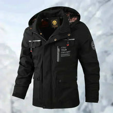 Lara | Warme Wasserdichte Herren Jacke für Herbst in Schwarz